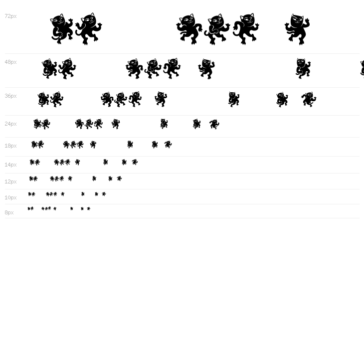 Dancing Cat Regular Waterfall