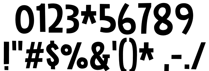 Dancing Fool DEMO Regular フォント その他の文字