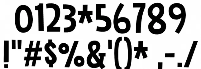 Dancing Fool DEMO Regular Font OTHER CHARS