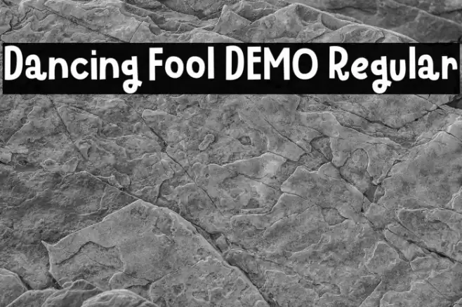 Dancing Fool DEMO Regular Font examples