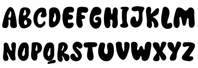 Dancing Ghost Caratteri MAIUSCOLE