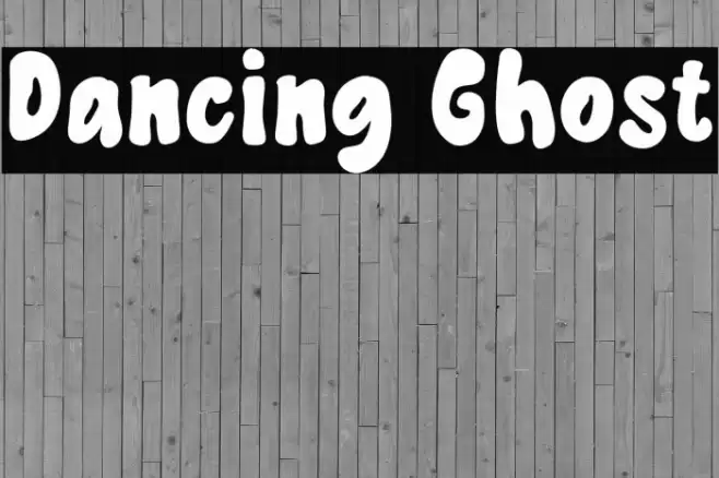 Dancing Ghost Caratteri examples