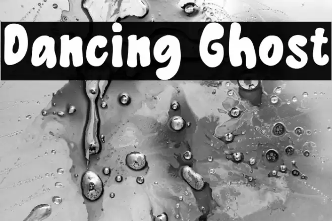 Dancing Ghost Caratteri examples