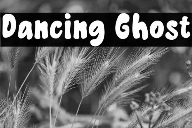 Dancing Ghost Caratteri examples
