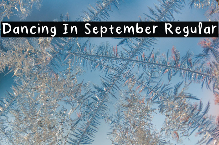 Dancing In September Regular Example 3