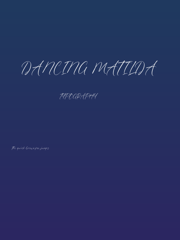 Dancing Matilda Poster