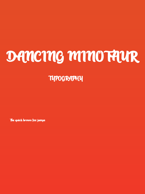 Dancing Minotaur Poster