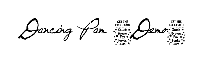 Dancing Pam [Demo]  Free Fonts Download