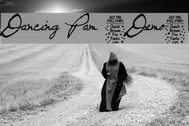 Dancing Pam [Demo] Font examples