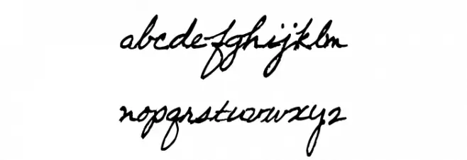 Dancing Pam [Demo] फ़ॉन्ट लोअरकेस