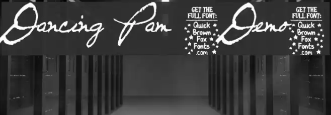 Dancing Pam [Demo] Font examples