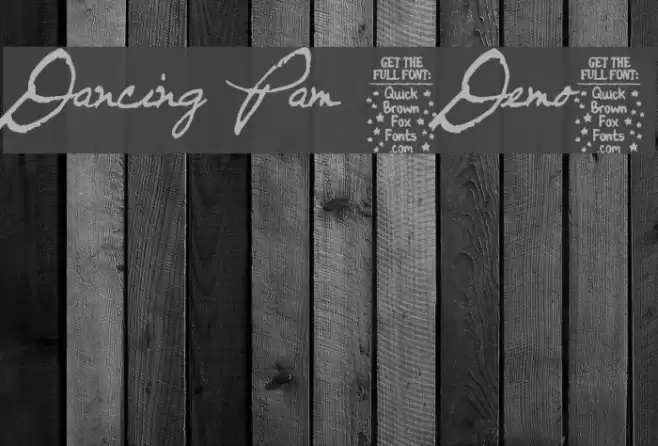 Dancing Pam [Demo] Font examples