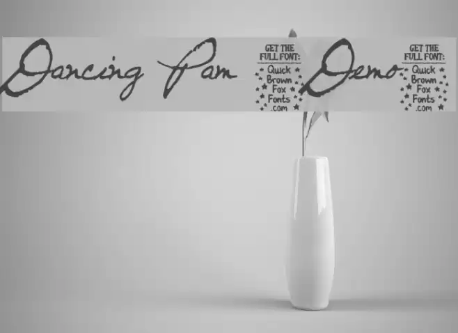 Dancing Pam [Demo] Font examples