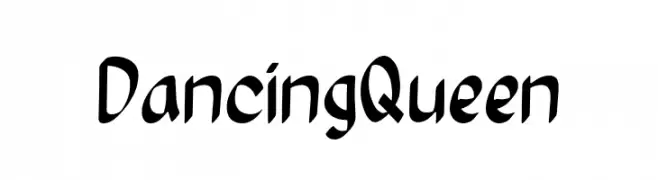 Dancing Queen  नि: शुल्क फ़ॉन्ट्स डाउनलोड