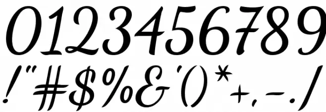 Dancing Script Bold Font OTHER CHARS