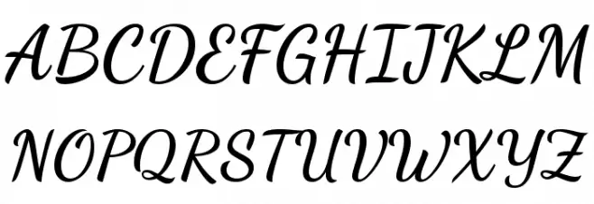 Dancing Script Bold Polices MAJUSCULES