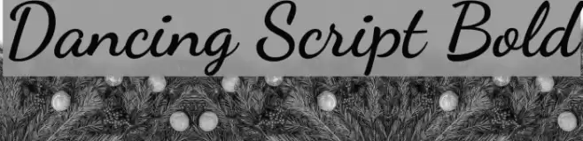 Dancing Script Bold Font examples