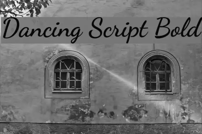 Dancing Script Bold Font examples