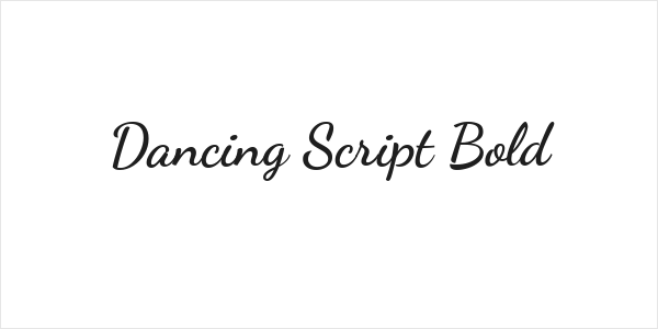 Dancing Script Bold Logo