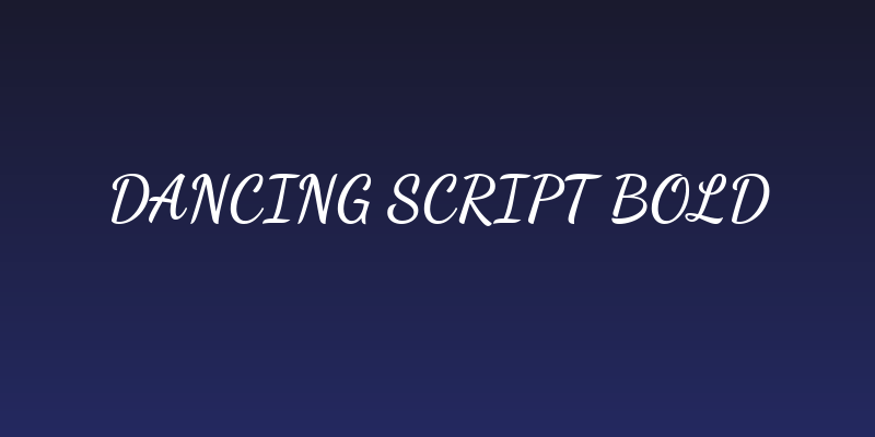 Dancing Script Bold Social Header