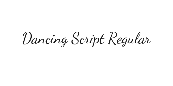 Dancing Script Regular Logo