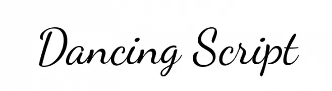 Dancing Script  لخطوط تنزيل