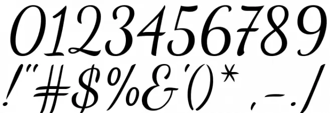 Dancing Script Font OTHER CHARS