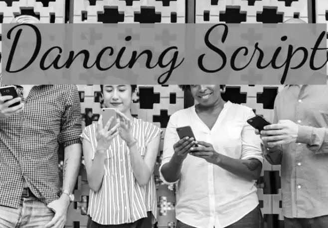 Dancing Script Font examples