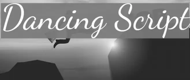 Dancing Script Font examples
