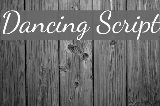 Dancing Script Font examples