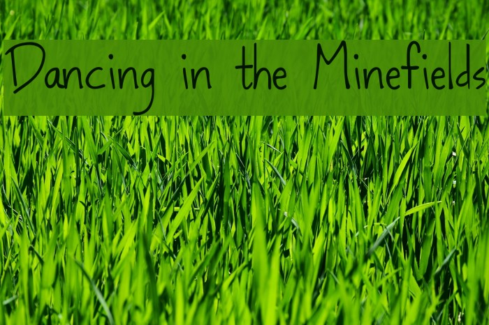 Dancing in the Minefields Font examples