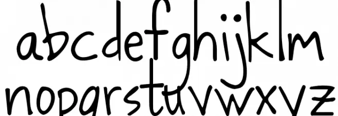 Dancing in the Minefields フォント 小文字