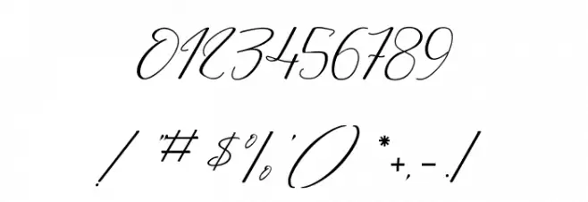 Dancing in the Moonlight Font OTHER CHARS