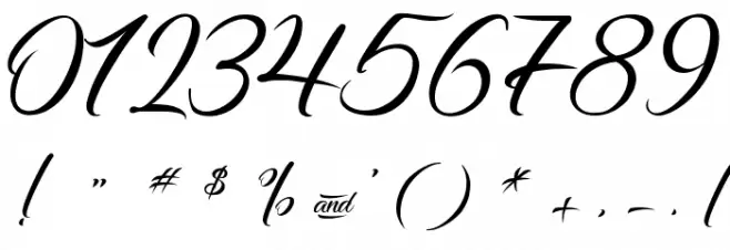 Dancing in the Rainbow Font OTHER CHARS