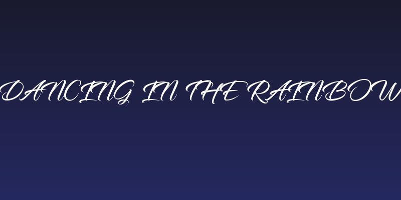 Dancing in the Rainbow Social Header