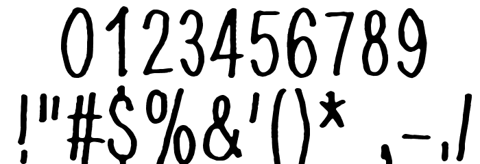 Dancing in the dark Font OTHER CHARS