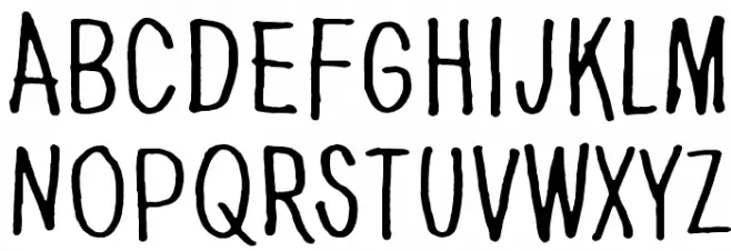 Dancing in the dark Schriftart Groß