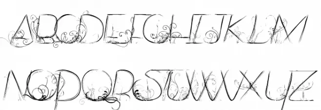 Dancing on the Grass 字体 大写