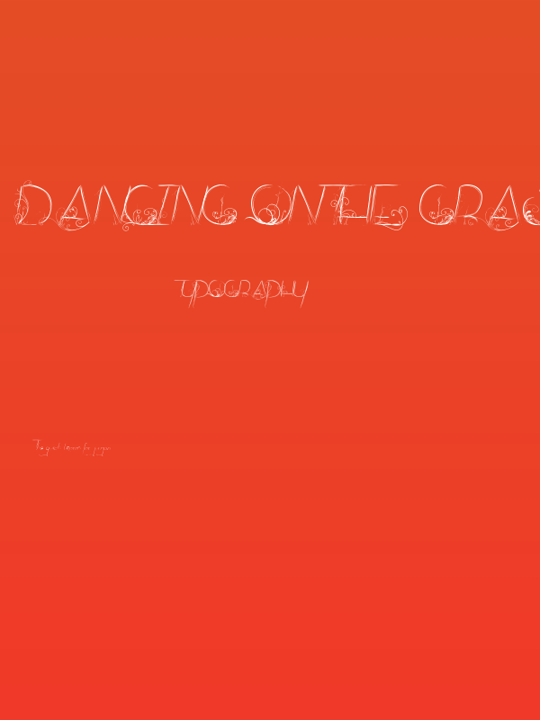 Dancing on the Grass Poster
