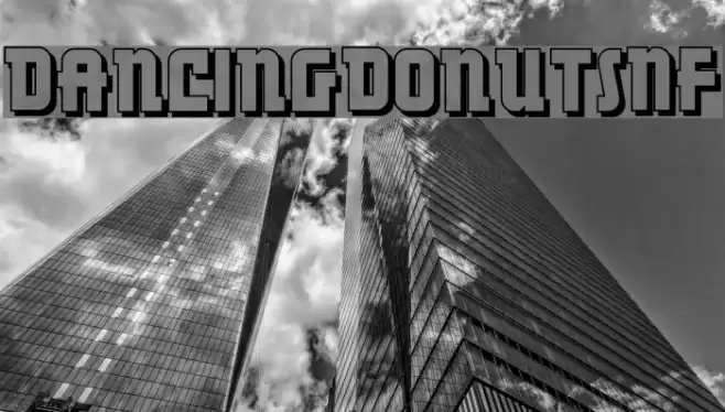 DancingDonutsNF Font examples