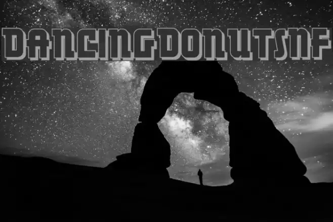 DancingDonutsNF Font examples