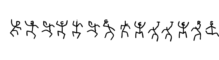 DancingLetters  免费字体下载