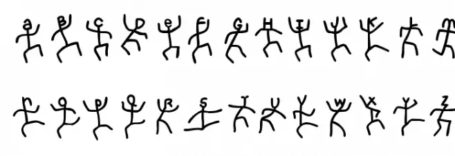 DancingLetters Font Litere mari