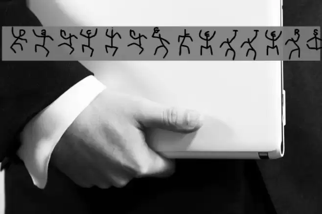 DancingLetters Font examples