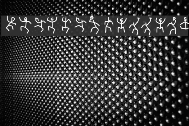 DancingLetters Font examples