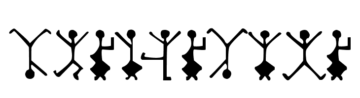 DancingMen  免费字体下载