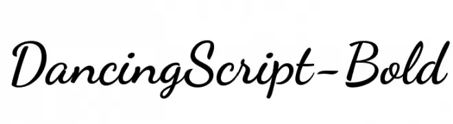 DancingScript-Bold  لخطوط تنزيل
