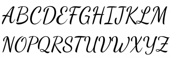DancingScript Polices MAJUSCULES