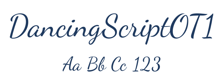 DancingScriptOT1 Font Preview