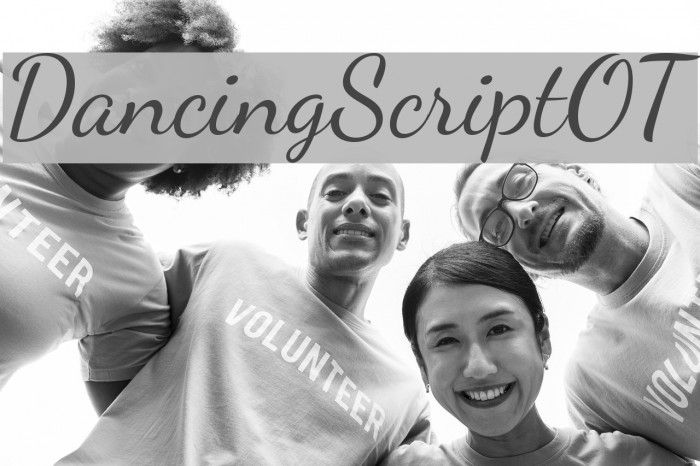 DancingScriptOT Schriftart examples
